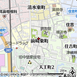 愛知県半田市前崎東町周辺の地図