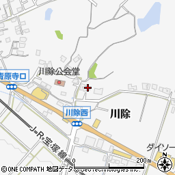 兵庫県三田市川除141周辺の地図