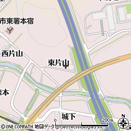 愛知県岡崎市本宿町東片山49周辺の地図