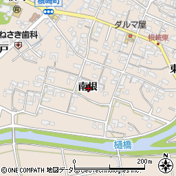 愛知県安城市根崎町南根周辺の地図