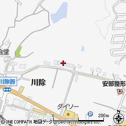 兵庫県三田市川除29周辺の地図