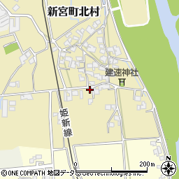 兵庫県たつの市新宮町北村35-2周辺の地図