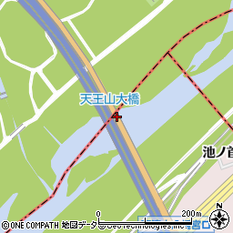 天王山大橋周辺の地図