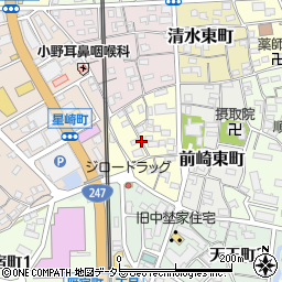 愛知県半田市前崎西町周辺の地図