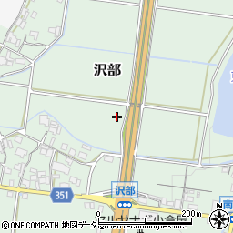 兵庫県加東市沢部周辺の地図