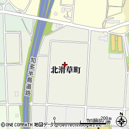 愛知県半田市北滑草町周辺の地図