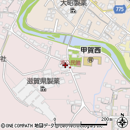 滋賀県甲賀市甲賀町滝869周辺の地図