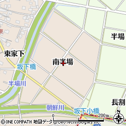 愛知県安城市根崎町南半場周辺の地図