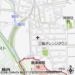 静岡県藤枝市岡部町三輪1395周辺の地図