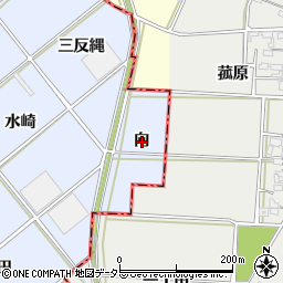 愛知県西尾市高落町向周辺の地図