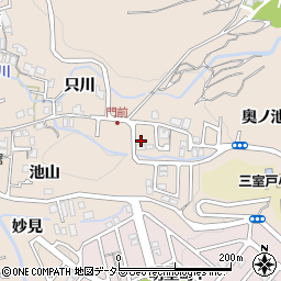 京都府宇治市莵道奥ノ池13周辺の地図