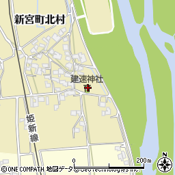 兵庫県たつの市新宮町北村11周辺の地図