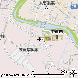 滋賀県甲賀市甲賀町滝869-4周辺の地図