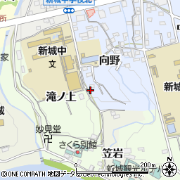 愛知県新城市向野23周辺の地図