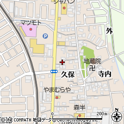 京都府宇治市小倉町久保22-6周辺の地図