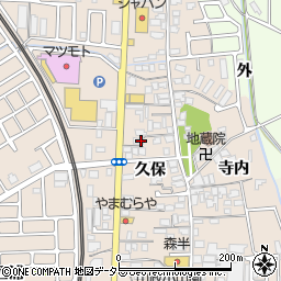 京都府宇治市小倉町久保22-7周辺の地図