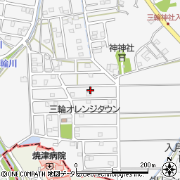 静岡県藤枝市岡部町三輪1360-52周辺の地図