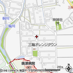 静岡県藤枝市岡部町三輪1360-42周辺の地図