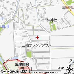 静岡県藤枝市岡部町三輪1360-50周辺の地図