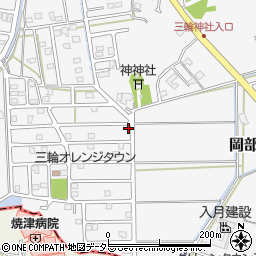 静岡県藤枝市岡部町三輪1360-63周辺の地図