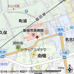 愛知県新城市北畑周辺の地図