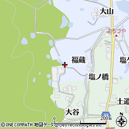 兵庫県宝塚市大原野周辺の地図