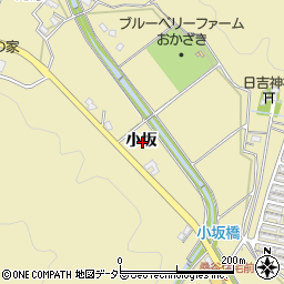 愛知県岡崎市桑谷町小坂周辺の地図