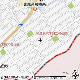 大阪府豊能郡豊能町光風台6丁目周辺の地図