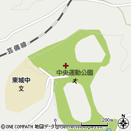 庄原市　東城中央運動公園周辺の地図