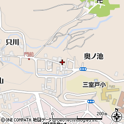 京都府宇治市莵道奥ノ池周辺の地図