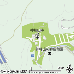 神峯山寺周辺の地図