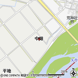愛知県安城市木戸町中畑周辺の地図