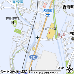 兵庫県姫路市香寺町犬飼521周辺の地図