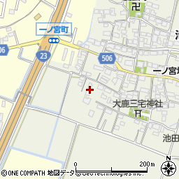 三重県鈴鹿市池田町周辺の地図