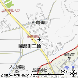 静岡県藤枝市岡部町三輪1128-2周辺の地図