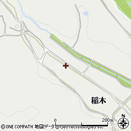 愛知県新城市稲木観音前周辺の地図