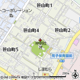 愛知県碧南市笹山町周辺の地図