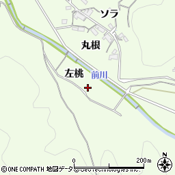 愛知県岡崎市鶇巣町左桃周辺の地図