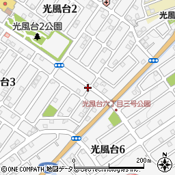 大阪府豊能郡豊能町光風台周辺の地図