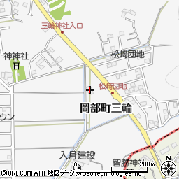 静岡県藤枝市岡部町三輪1158周辺の地図