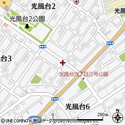 大阪府豊能町（豊能郡）光風台周辺の地図