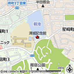 清城記念館周辺の地図