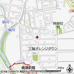 静岡県藤枝市岡部町三輪1356-8周辺の地図