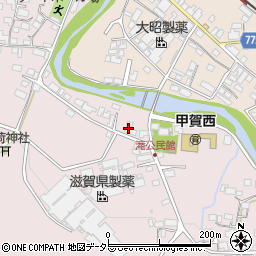 滋賀県甲賀市甲賀町滝864周辺の地図