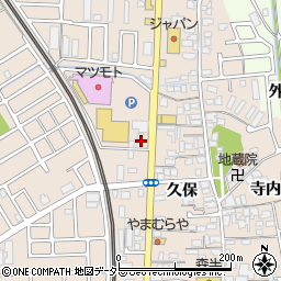 京都府宇治市小倉町久保119周辺の地図