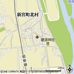 兵庫県たつの市新宮町北村317周辺の地図