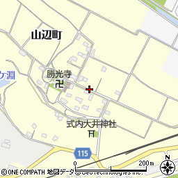 三重県鈴鹿市山辺町周辺の地図