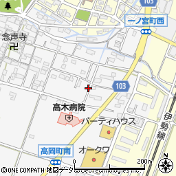 高木病院周辺の地図