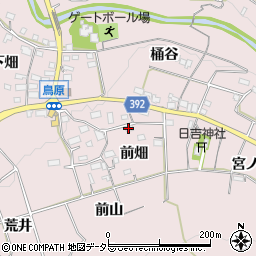 愛知県新城市日吉（前畑）周辺の地図