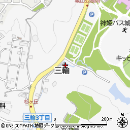 兵庫県三田市三輪372周辺の地図